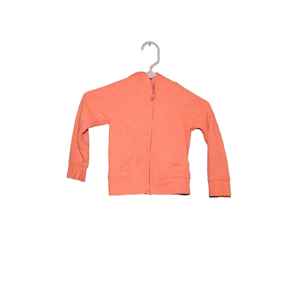 Cherokee toddler girls 4T heathered peach full zip hooded jacket